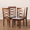 Baxton Studio Elijah Grey Upholstered and Walnut Wood 4-Piece Dining Chair Set 167-9883 - alternate 2